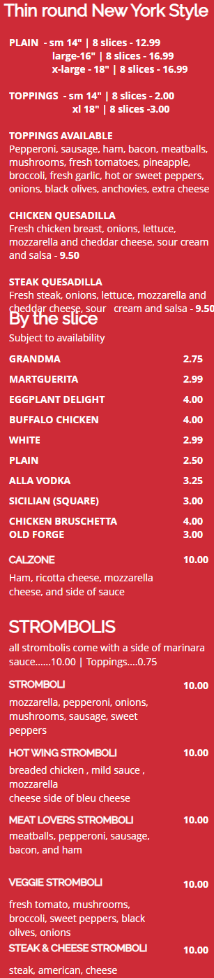 Aldo's menu on sale